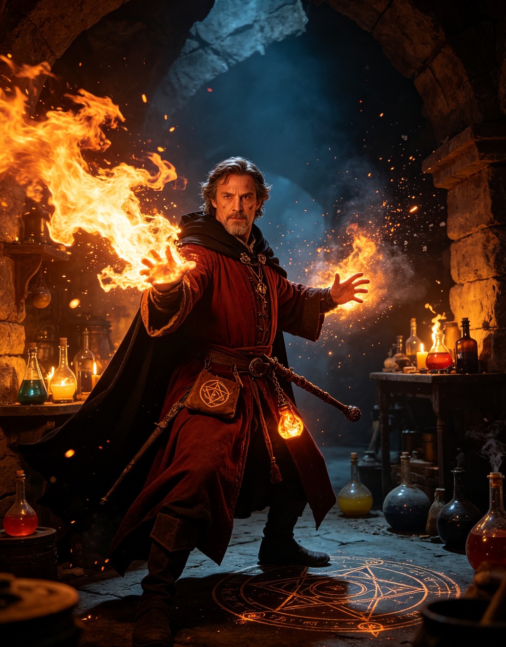 NPC展示：火法师（Fire Mage）欧文•卡特。